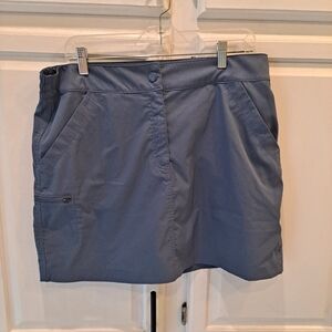 32 Degrees Cool Slate Blue Athletic Lightweight Skort with Inner Shorts